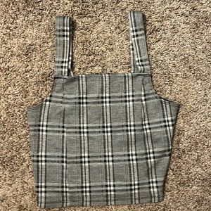 American eagle plaid tank top